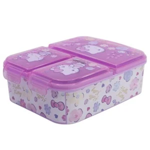 Juego de almuerzo Hello Kitty 2 piezas lata de pan de 3 cámaras botella de aluminio 400 ml - Imagen 1 de 7