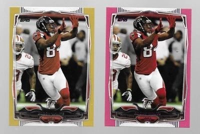 2014 Topps PINK #192 Roddy White 006/499 + #192 Roddy White GOLD #1340/2014 - Image 1 of 2