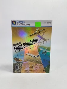 Microsoft Flight Simulator X Deluxe Edition with Key (PC DVD, 2006) No Manuel - Picture 1 of 5