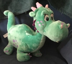 Disney Store Crackle Dragon Plush Sofia the First 16" Vivian's Green Dinosaur - Picture 1 of 6