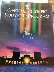 1984 Retro Book Los Angeles Official Olympic Souvenir Program Illustrated - Picture 1 of 4