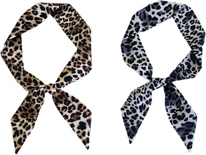 2 Schals Mit Leopardenmuster, Damenschal Mit Leopardenmuster, Modischer Schal, P - Bild 1 von 6