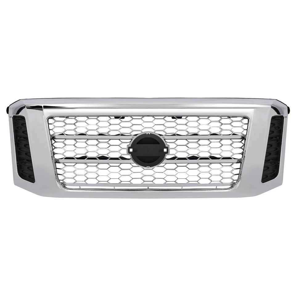 For Nissan Titan XD 2017-2019 Front Upper Grille Assembly Chrome Painted Grill - Image 1 of 4