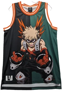 My Hero Academia Basketball-Trikot Herren Medium Bakugo heißes Thema genäht - Bild 1 von 4