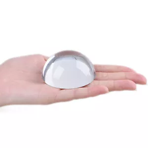 Longwin 60 mm Kristalllupe Briefbeschwerer Glas optisch halbe Kugel Linse Lesen - Bild 1 von 3