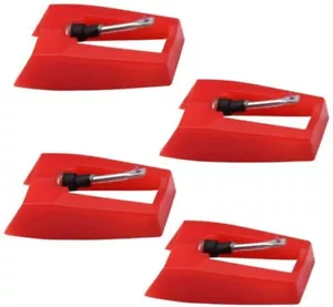 4 Pack Ruby Record Player Needle Turntable Stylus for ION Jenson Crosley NEW - Picture 1 of 12