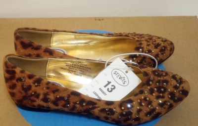 Steve Madden Stevies Zapatos Planos Sin Cordones Leopardo Niñas 13 Nuevos con Etiquetas Foto 1 de 4