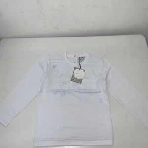 Top Hapyology Blanco Con Patrón de Oso, Nuevo Con Etiquetas Edad 5-6 Años - Imagen 1 de 7