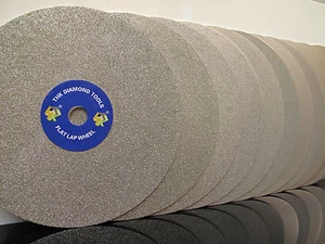 12 pcs THK 8" INCH 200mm Diamond coated Flat Lap wheel Lapidary polishing disc U - Picture 1 of 12