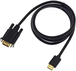 HDMI Male to VGA D-SUB Male Video Adapter Cable for PC TV Computer Monitor 1M UK - Picture 1 of 4