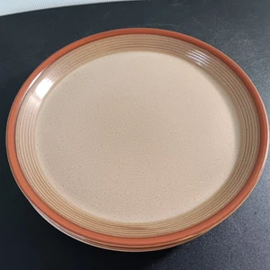 Set Of 3 Unused 10 3/4" Mikasa Potters Art "Country Cabin" Rimmed Dinner Plates - Picture 1 of 6