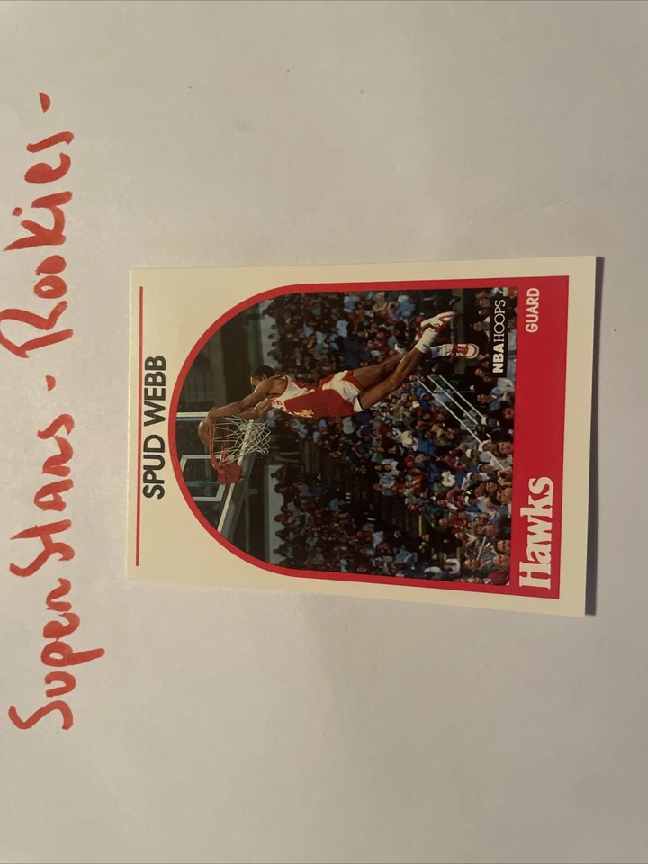 1989-90 Hoops Spud Webb #115 Atlanta Hawks LEGEND  - Image 1 of 2