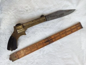 Vintage Military Gun Style Folding Knife RMUKS St Ste 1964 Collectors Edition - Picture 1 of 9