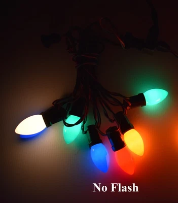 C9 Christmas light set, 7 NEW BULBS, multi color Indoor/Outdoor. Priced to sell! - Image 1 of 4