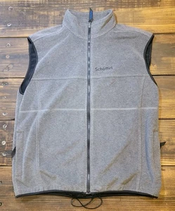 Vtg Schoffel Mens Gray Windbreak Fleece Oberstoff Outer Shell Vest XXL Hungary - Picture 1 of 16