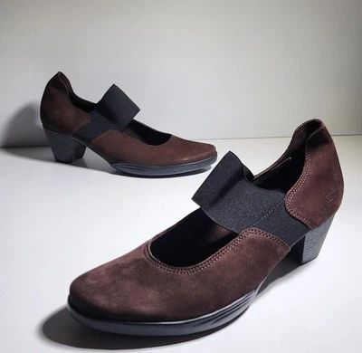 Tacones ARCHE Gamuza Cuero Marrón Oscuro Confort Francia Mujer Talla 37.5/7.5 Foto 1 de 4