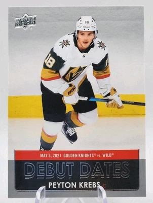 2021-22 Upper Deck Series 1 PEYTON KREBS #DD-14  Debut Dates  MINT! - Image 1 of 2