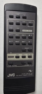 JVC Remote Control RM-SR307U - For RX-306 & RX-307 - Image 1 of 2