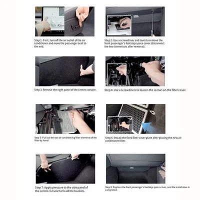 Aktivkohle Luftfilter für Tesla Model 3/Y Essential Driving Accessory - Bild 1 von 4