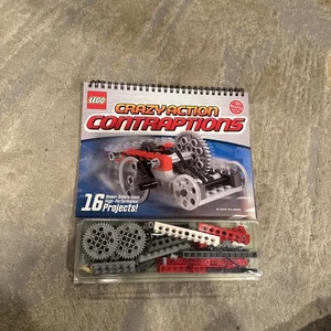 LEGO Crazy Action Contraptions Klutz Buch Set Steine Zahnräder Achsen 87 Teile NEU - Bild 1 von 8
