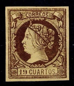 Edifil 54 nuevo * mng 1860 Isabel II sello de España Spain Lujo - Imagen 1 de 2