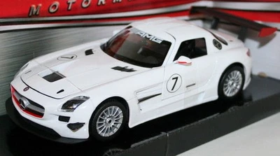 Motormax 1/24 Scale Metal Model 73356 Mercedes Benz SLS AMG GT3 - White #7 - Image 1 of 4