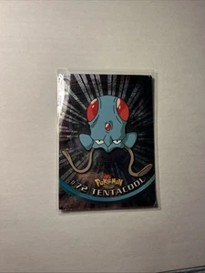 1999 Topps Trading Card Pokemon #72 Tentacool Holo Foil Rare LP - Picture 1 of 6