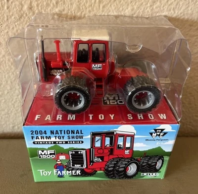 ERTL 1/64 Massey Ferguson MF 1500 4WD Vintage 2004 National Farm Toy Show 16118A - Image 1 of 4