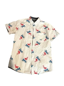 Broken Threads Flamingo Print Button-Down Shirt – Size XL – Excellent Condition - Picture 1 of 7
