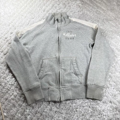 Chaqueta de Surf Hollister De Colección Para Hombres S Cremallera Completa Sudadera Raglán Polar Y2K Foto 1 de 4
