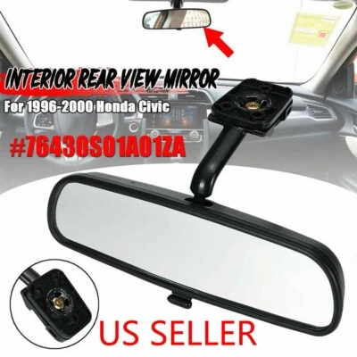 New Interior Rear View Mirror For Honda Civic 1.6L 1996 1997 1998 1999 2000 US - Image 1 of 4