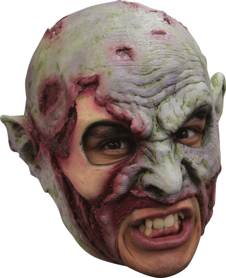 ADULT JAWLESS FULL LATEX GORY ZOMBIE WALKER MASK COSTUME DRESS TB27561 - Image 1 of 1