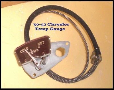 Vintage NOS 1950-1952 Chrysler Temperature Gauge 1949 NY Windsor Convertible - Image 1 of 4