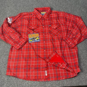 Dixxon Flanell Compant Hemd Herren 4XL rot The Dirte kariert Langarm Freizeit 4X - Bild 1 von 16