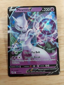 Mewtwo V 030/078 Pokemon Go NM Ultra Rare Pokemon Card - Picture 1 of 2