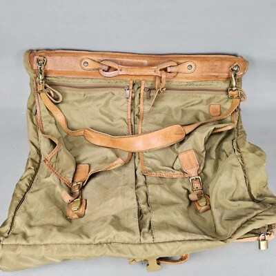 Hartmann Garment Bag w/ Leather Trim and Shoulder Strap / Lock - Image 1 of 4