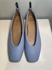 Sam & Libby Women's Cashmere Blue Birdie Faux Leather Ballet Flats Size 11