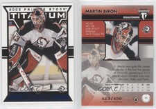 2002-03 Pacific Private Stock Titanium Blue /450 Martin Biron #11