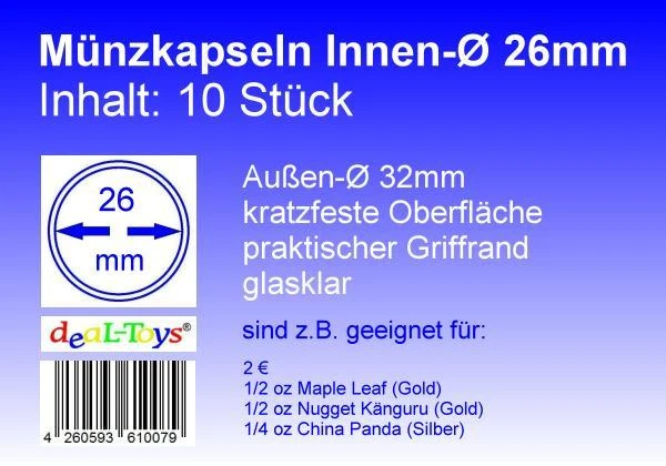 SAFE 6729XL Münzdosen 29 Mm – 25er XL-Sparpack | Für 1 €, 2 € & Sammelmünzen | Mit Praktischem Griffrand