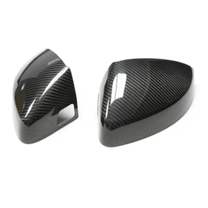 Real Carbon Wing Side Mirror Cover Caps fit For Audi A3 S3 RS3 with Lane Assist - Picture 1 of 5
