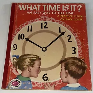 1954 A Romper Room BOOK What Time Is It? Easy to Tell Time, with Practice Clock - Picture 1 of 5