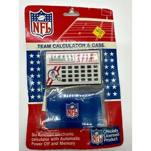 ULTRA RARE Vintage New England Patriots Calculator & Case NEW Old Stock ~ READ! - Bild 1 von 4