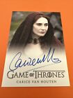 GAME OF THRONES CARICE VAN HOUTEN MELISANDRE AUTOGRAPH CARD 2012 HBO AUTHENTIC