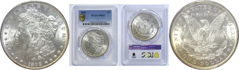 1899 Morgan Dollar PCGS MS-62 Cover