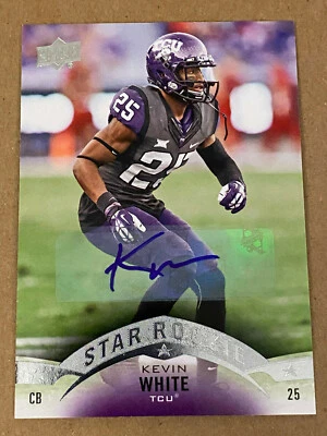 2015 Upper Deck Star Rookies Autographs #73 Kevin White CB - TCU Foto 1 de 2