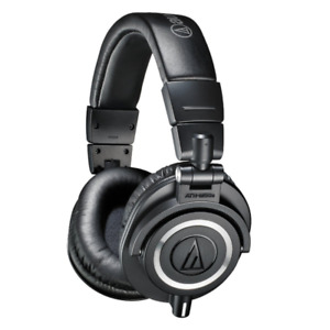 Audio Technica ATH-M50X Closed Back Pro Studio Monitor Headphones - Black