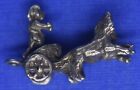 vintage Sterling silver- racing horses and chariot charm