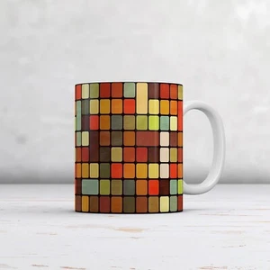 Rubiks Cube Square Retro. Antique Vintage Fine Art Mug Fun Gift - Picture 1 of 2