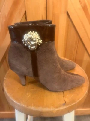 Bijou! by AJ Valenci Mujer 492955 Talla 7M Marrón Cremallera Lateral Bota 3” Foto 1 de 4