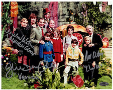 Peter Ostrum, Julie Dawn Cole, Michael Bollner Signed 8x10 Willy Wonka Photo